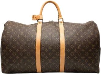 Louis Vuitton Pre-owned Weekend Bags, female, Brown, Size: ONE SIZE Pre-owned Keepall 55