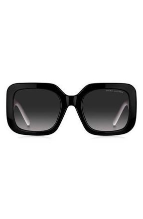 Marc Jacobs 53mm Gradient Polarized Square Sunglasses in 080S-9O at Nordstrom Rack