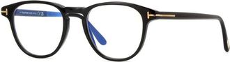 Tom Ford FT5899-B 001 Shiny Black/Clear Blue Light Block 48mm