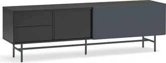 Teulat Design Lowboard nube 180 x 56 cm, Schwarz/Anthrazit