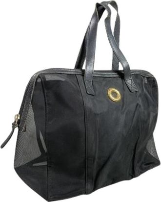 Celine Pre-owned Vintage Stoffen Tote Bag - Dames - Vintage Shopper - Zwart - ONE Size - Vintage