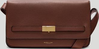 DeMellier The New York Crossbody in Warm Brown Small Grain Leather Crossbody bag
