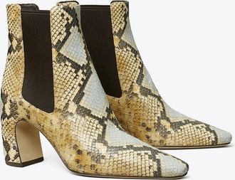 Tory Burch Womens Banana Chelsea Boot in Purple/Brown, size 5.5