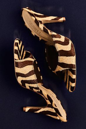 Schutz Clea Open-Toe Mule Heels