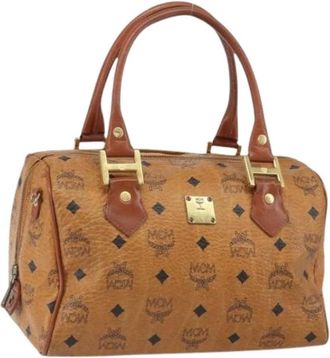 MCM Pre-owned Handbags, female, Brown, Size: ONE SIZE Pre-owned Plastic Handbag