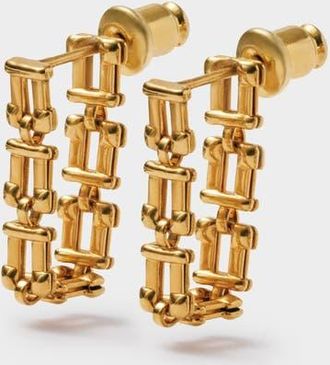 Katie Loxton Grecian Waterproof Gold Link Multi-Wear Earrings at Nordstrom