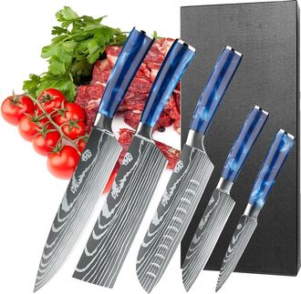 OEM Juego De Cuchillos, Acero Inoxidable De Alto Contenido En Carbono, Dise&ntilde;o Ergon&oacute;mico