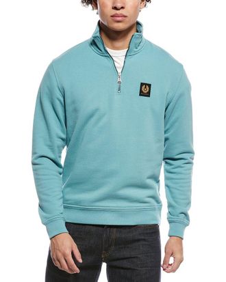 Belstaff 1/4-Zip Mock Neck Sweatshirt