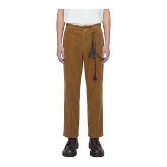 Song for the Mute Broeken, Heren, Bruin, L, Katoen, Pin Stitch Pant