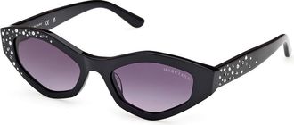 Guess GM00017 01B Womens Sunglasses Black Size 53