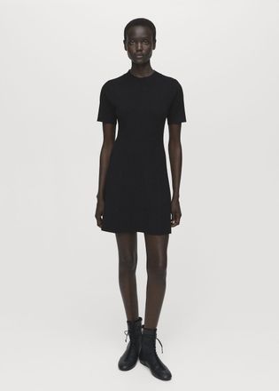 Mango Vestito maglia sottile svasato nero - Donna - XL - MANGO