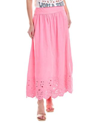 Farm Rio Embroidered Maxi Skirt