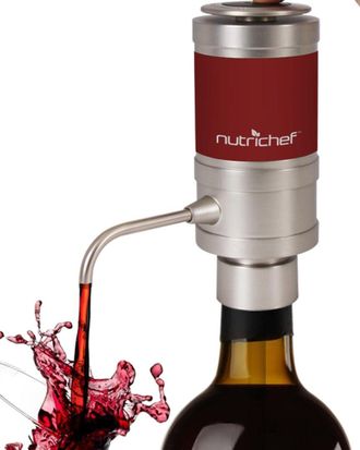 Nutrichef Electric Wine Aerator Dispenser Pump