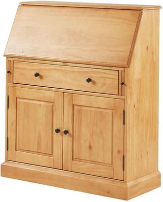 VENTE-UNIQUE.COM Escritorio secreter pino color natural claro