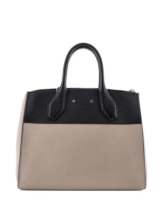 Louis Vuitton City Steamer Handbag Leather MM tote bag - Zwart