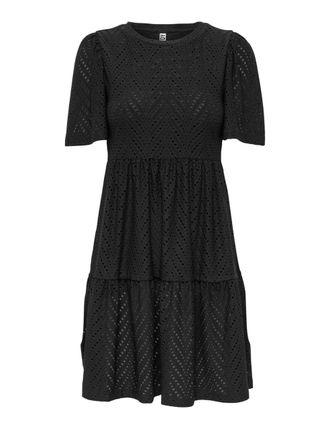Jacqueline de Yong JdY Womens Carla Cathinka S/S Dress JRS Atk, Black, M