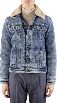 Moorer MenS Light Blue Denim Jacket, Size 50