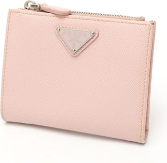 Prada Pink Leather Wallet (Bi-Fold) (Pre-Owned)