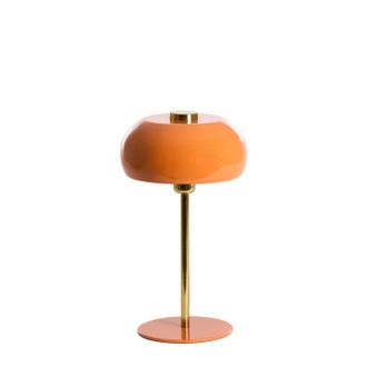 Light & Living L&aacute;mpara De Mesa - Surin - Naranja - Metal - - Light&living