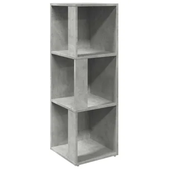 vidaXL Mueble De Esquina Madera Ingenier&iacute;a Gris Hormig&oacute;n 33x33x100 Cm Vidaxl