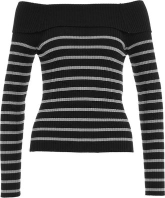 Semicouture Truien - Dames - Ronde hals truien - Zwart - XS - Truien & Vesten