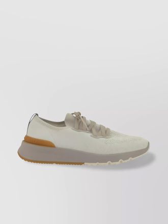 Brunello Cucinelli cotton knitted low-top sneakers