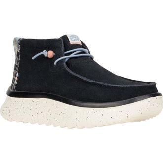 HeyDude Wendy Peak Hi Suede WoMens Black Boots - Size UK 4