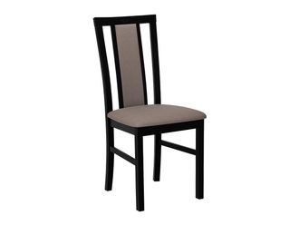 Mirjan24 Silla Victorville 157, Negro, 93x43x40cm, Tapiz, De Madera, Madera, Muebles Ya Montados
