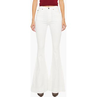 Kancan Braelynn Essentials High Rise Super Flare Jeans in White at Nordstrom, Size 24