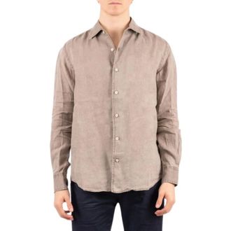 Saint Barth Casual Shirts, male, Brown, Size: XL Camicia