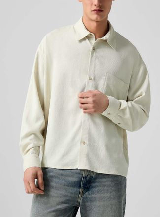 Won Hundred Mens Leo loose flowy twill shirt