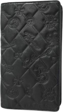Chanel Pre-owned Wallets, female, Black, Size: ONE SIZE Pre-owned Leather Wallet