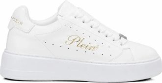 Philipp Plein Nappa Leren Lage Sneakers Signature - unisex - Sneakers - Wit - 38 EU - Leer - Schoenen