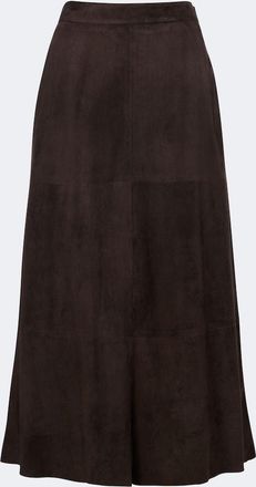Max Mara Suede midi skirt