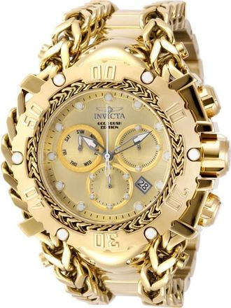Invicta Gladiator GOLD RUSH Chronograph Quartz Gold Dial Mens Watch 48610