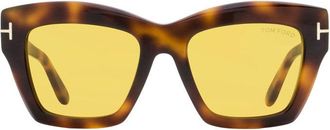 Tom Ford FT119153E Square Full Rim Sunglasses - Brown