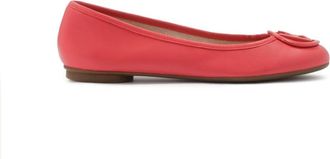 Kazar Roze ballerinas met versiering op de neus - Dames - Ballerinas - Roze - 36 EU - Leer - Schoenen