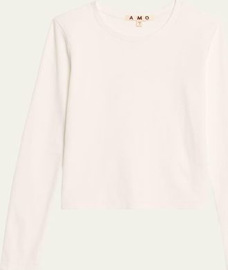 Amo Slim Rib Long-Sleeve Tee