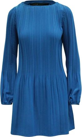 Maje pleated shift dress - Blue