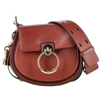 Chlo&eacute; Pre-owned Small Tess Shoulder Bag - Dames - Vintage Schoudertas - Bruin - ONE Size - Leer - Vintage