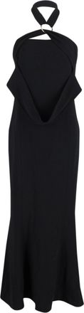 Diane Von Fürstenberg Halter Gown in Black Polyester