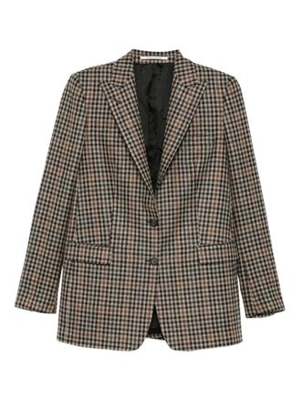 Tagliatore checked single-breasted blazer - Brown
