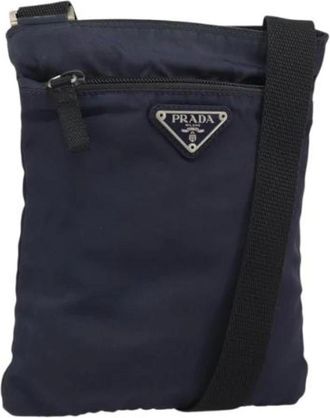 Prada Pre-owned Cross Body Bags, female, Purple, Size: ONE SIZE Pre-owned Vintage Cross Body Bag