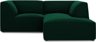 BLOOMINGLOFT 3-Sitzer Ecksofa Sao 186 x 180 cm, mit Samtbezug / Eckteil rechts