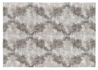 Rugs&Rugs Alfombra decorativa de algod&oacute;n con impresi&oacute;n digital gris 160x230 cm