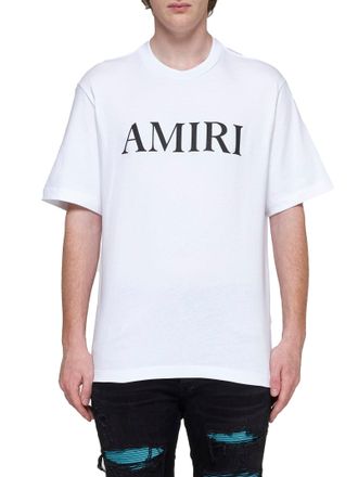 Amiri Logo-Print Cotton T-Shirt - White
