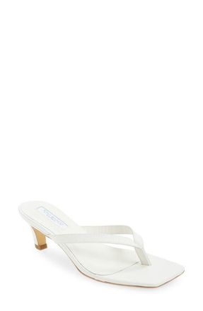 Tony Bianco Topaz Flip Flop in White Nappa at Nordstrom, Size 9.5