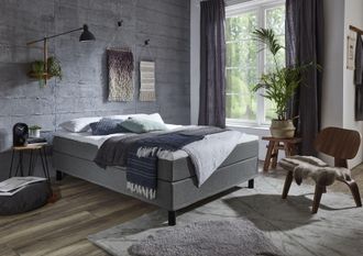 Atlantic Home Collection Boxbett »Happy« ohne Kopfteil, mit Topper, wahlweise mit oder ohne Bettwaren