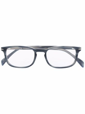 Eyewear by David Beckham rectangle-frame glasses - unisex - Acetate - 51 - Blue