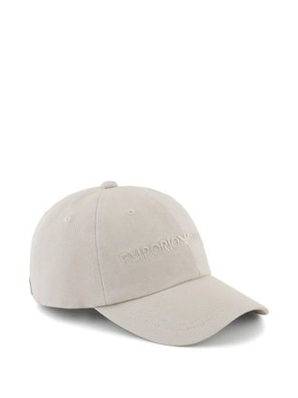 Emporio Armani logo-embroidered cap - Neutrals